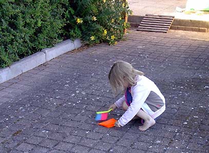 balayage de la terrasse