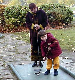 au d&eacute;part du trou n°2