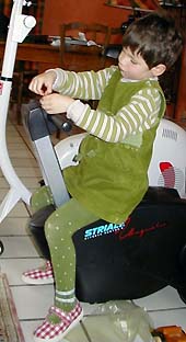 Margot sur le rameur